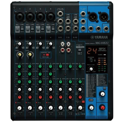 Yamaha MG10XU 10-Input Stereo Mixer with Effects-Easy Music Center