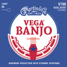 Load image into Gallery viewer, Martin V700 Vega Banjo Strings, 5-String, Light, 9-20-Easy Music Center
