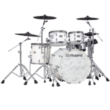 Load image into Gallery viewer, Roland VAD706-PW Flagship V-Drums Acoustic Design Kit with TD-50X, Pearl White-Easy Music Center
