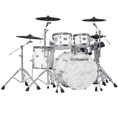 Roland VAD706-PW Flagship V-Drums Acoustic Design Kit with TD-50X, Pearl White-Easy Music Center