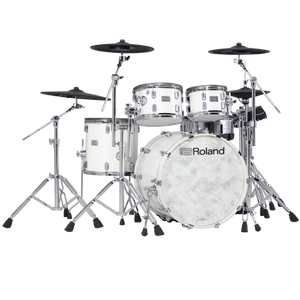 Roland VAD706-PW Flagship V-Drums Acoustic Design Kit with TD-50X, Pearl White-Easy Music Center