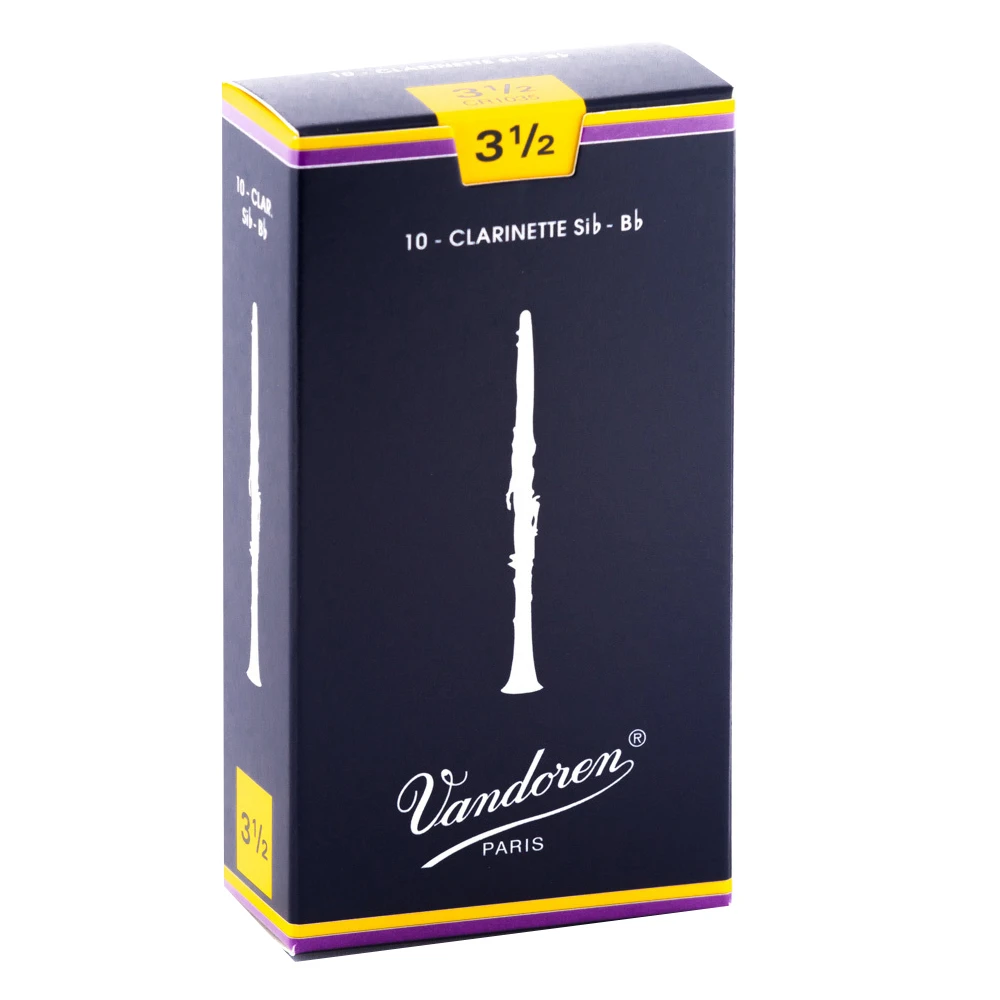 Vandoren CR1035 Traditional Bb Clarinet Reeds - Strength 3.5 (Box of 10)-Easy Music Center