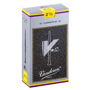 Vandoren CR1925 V-12 Bb Clarinet Reeds - Strength 2.5 (Box of 10)-Easy Music Center