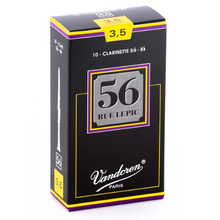 Load image into Gallery viewer, Vandoren CR5035 56 rue Lepic Bb Clarinet Reeds - Strength 3.5 (Box of 10)-Easy Music Center
