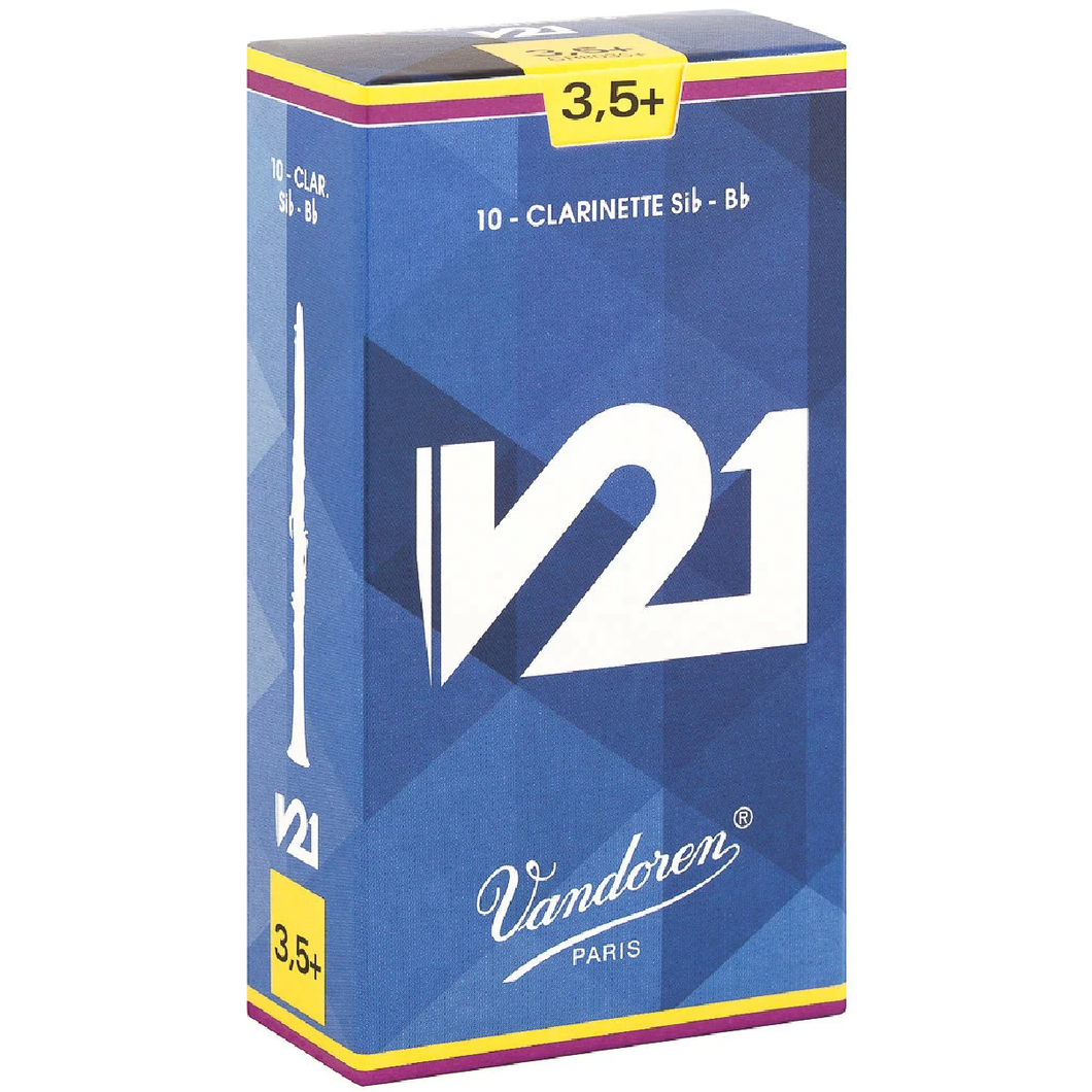 Vandoren CR8035+ 3.5+; Bb clarinet reeds; 10/box; Vandoren V21-Easy Music Center