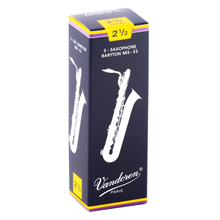 Load image into Gallery viewer, Vandoren SR2425 Traditional Baritone Sax Reeds - Strength 2.5 (Box of 5)-Easy Music Center
