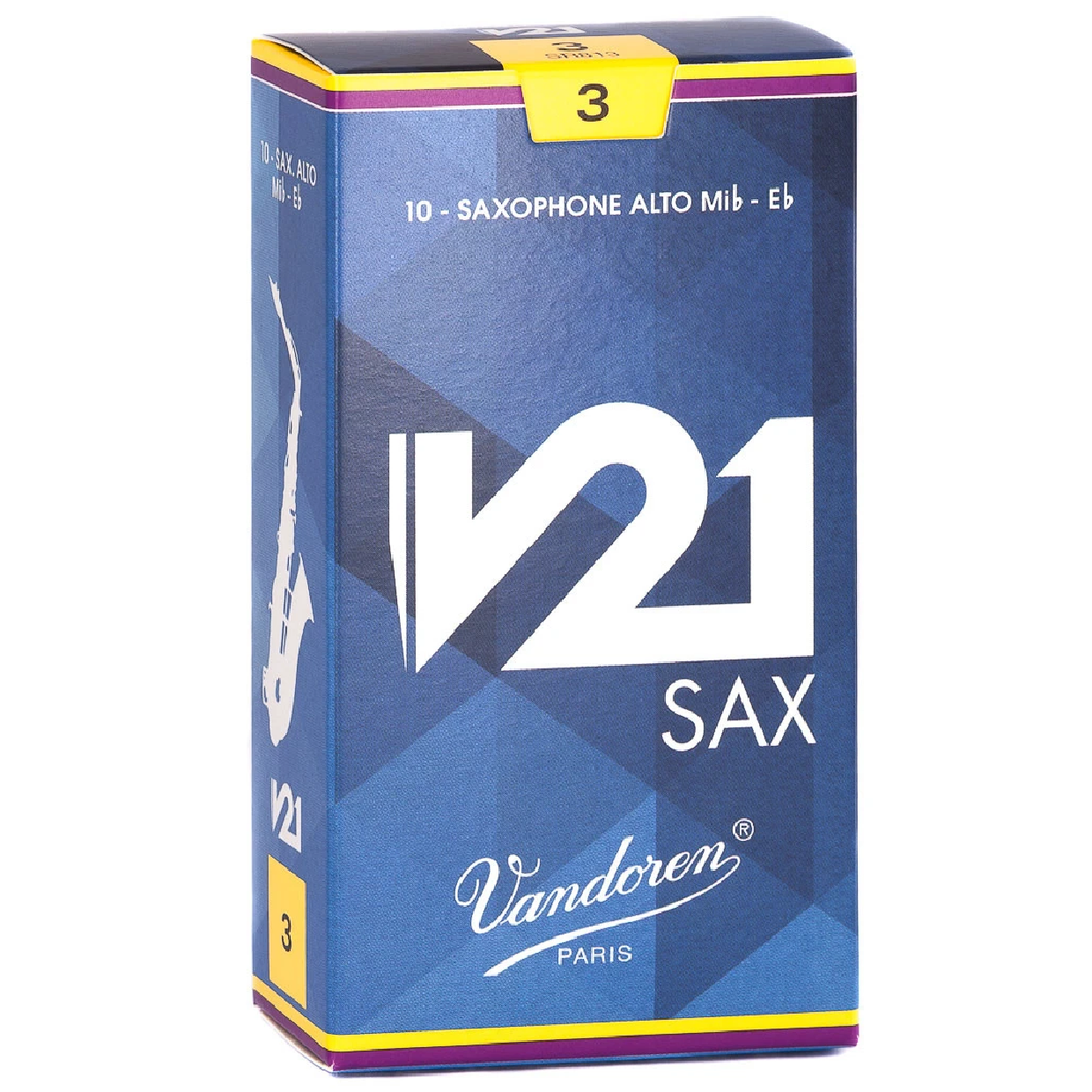 Vandoren SR813 3; Alto Saxphone reeds; 10/box; Vandoren V21-Easy Music Center