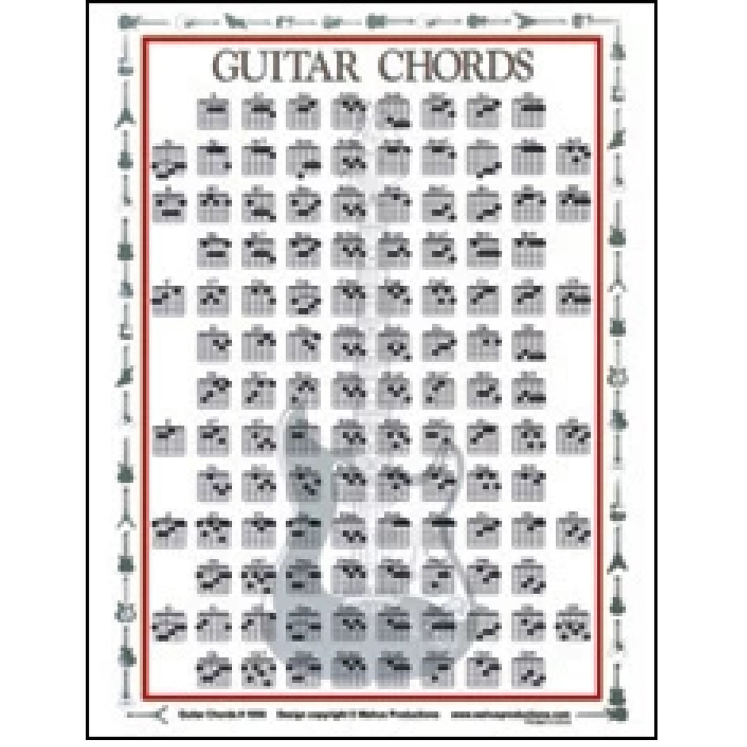 Walrus 1056 Guitar Chord Chart-Easy Music Center
