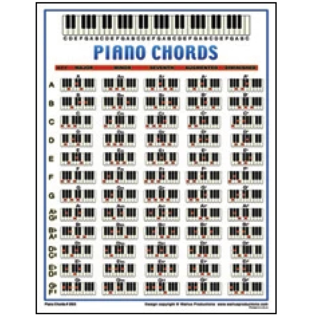 Walrus 2523 Piano Chord Chart-Easy Music Center