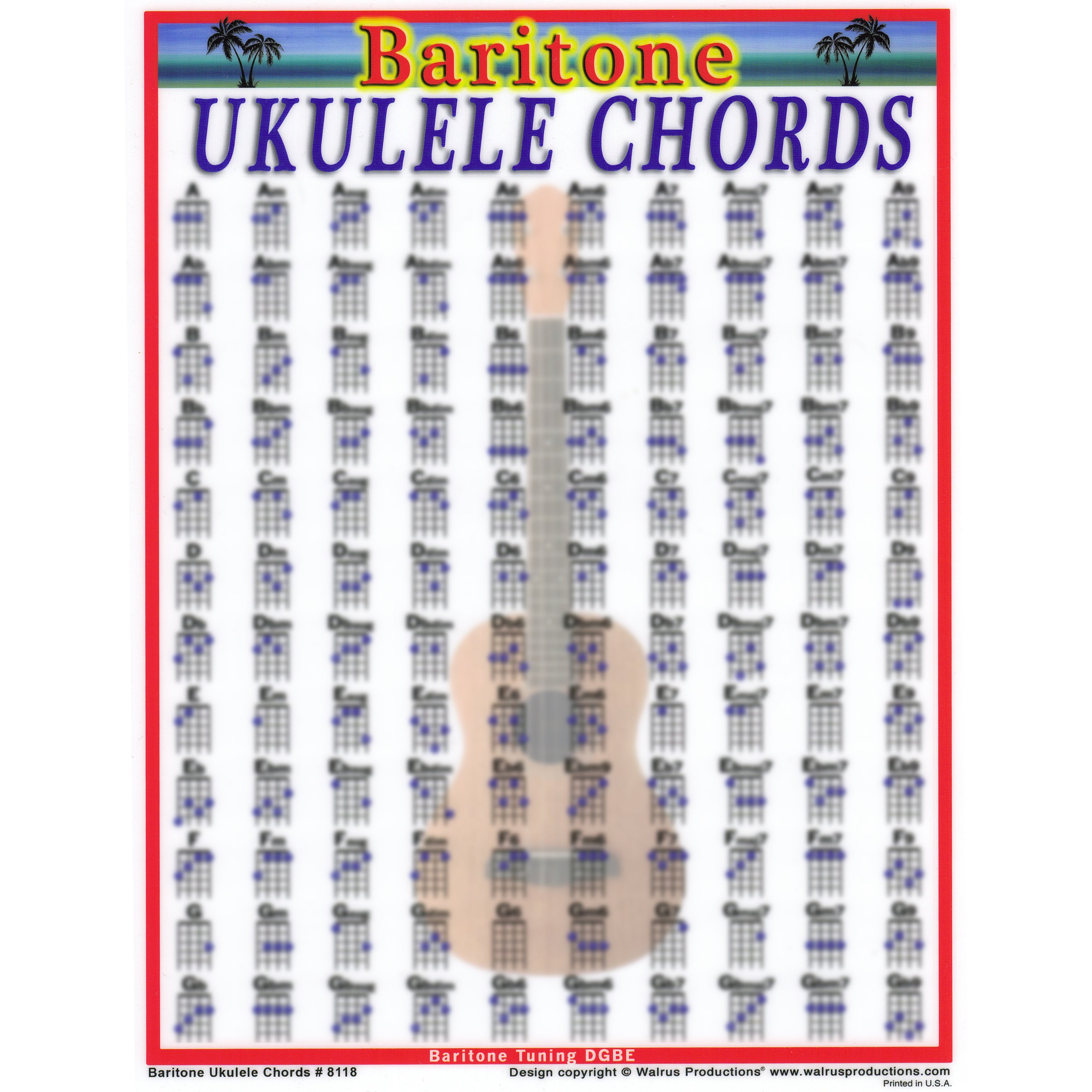 baritone ukulele chords