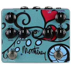 Keeley KMONT Monterey Pedal - Fuzz, Vibe, Rotary, Wah-Easy Music Center