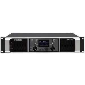 Yamaha PX10 Dual-channel Power Amp, 1200 watts x 2 @ 4Ohms, Class-D, Built in DSP, 2RU-Easy Music Center