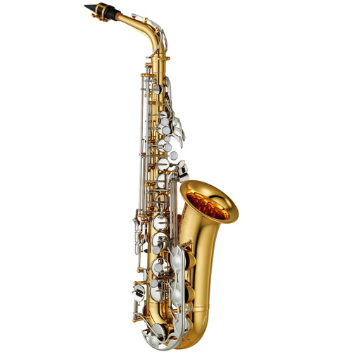 Yamaha YAS-26 Standard Alto Saxophone, key of Eb, nickel plated keys-Easy Music Center