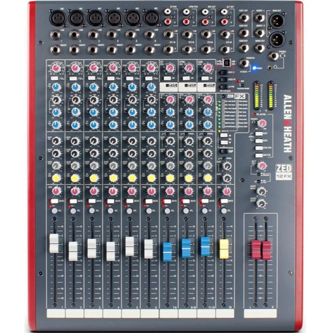Allen and Heath ZED-12FX 12-Channel Analog Mixer-Easy Music Center