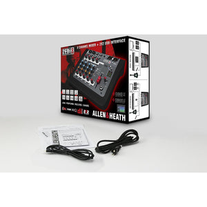Allen & Heath ZED-I8 Compact Mixer w/ USB, 2 Mic/Line, 2 Stereo Input, 24/96kHz-Easy Music Center