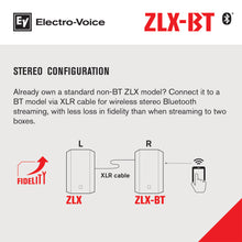Load image into Gallery viewer, Electro-Voice ZLX-12BT 12&quot; 2-Way Powered Speaker w/BT-Easy Music Center
