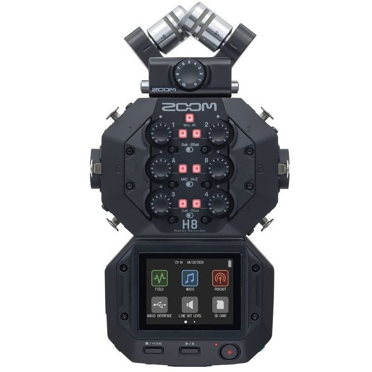 Zoom H8 H8 Multi-Track Handy Recorder, w/ Touchscreen-Easy Music Center