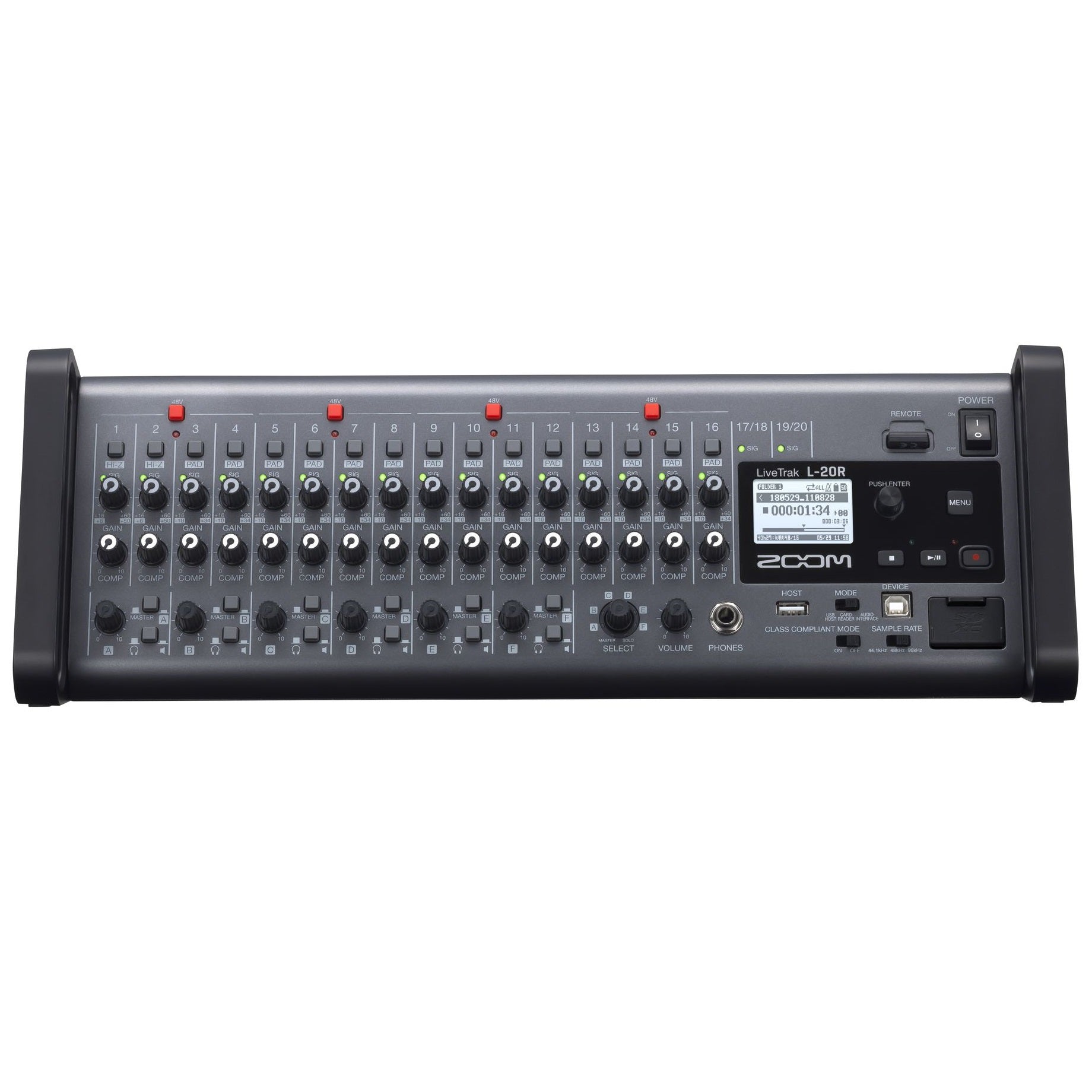 本格派ま！ LIVETRAK-L20R Zoom LiveTrak Multi-Track Rack-Mount L-20R DTM・DAW