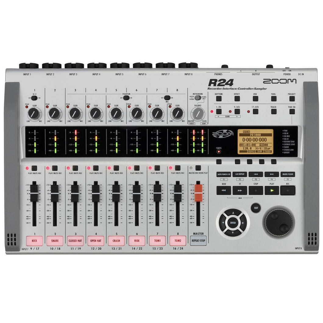 Zoom R24 24-Track, 8-Channel Recorder and Audio Interface – Easy