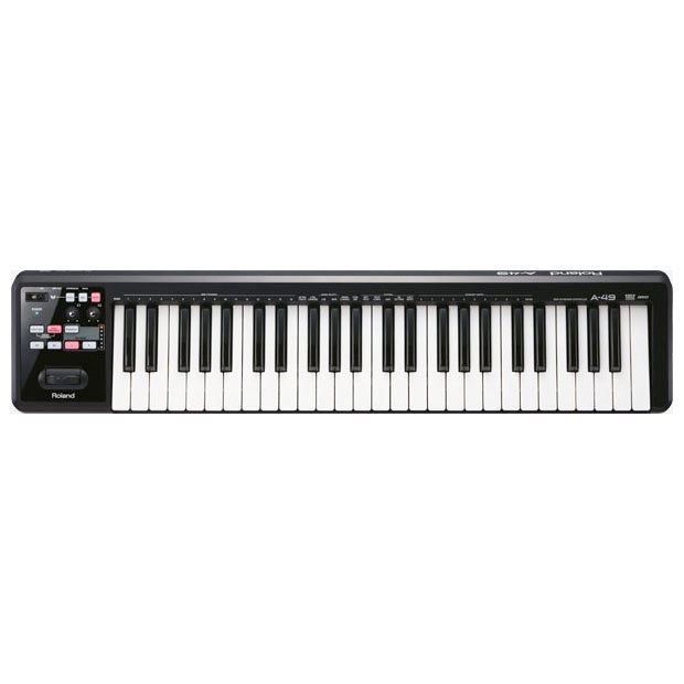 Roland A-49-BK MIDI Keyboard Controller, Black