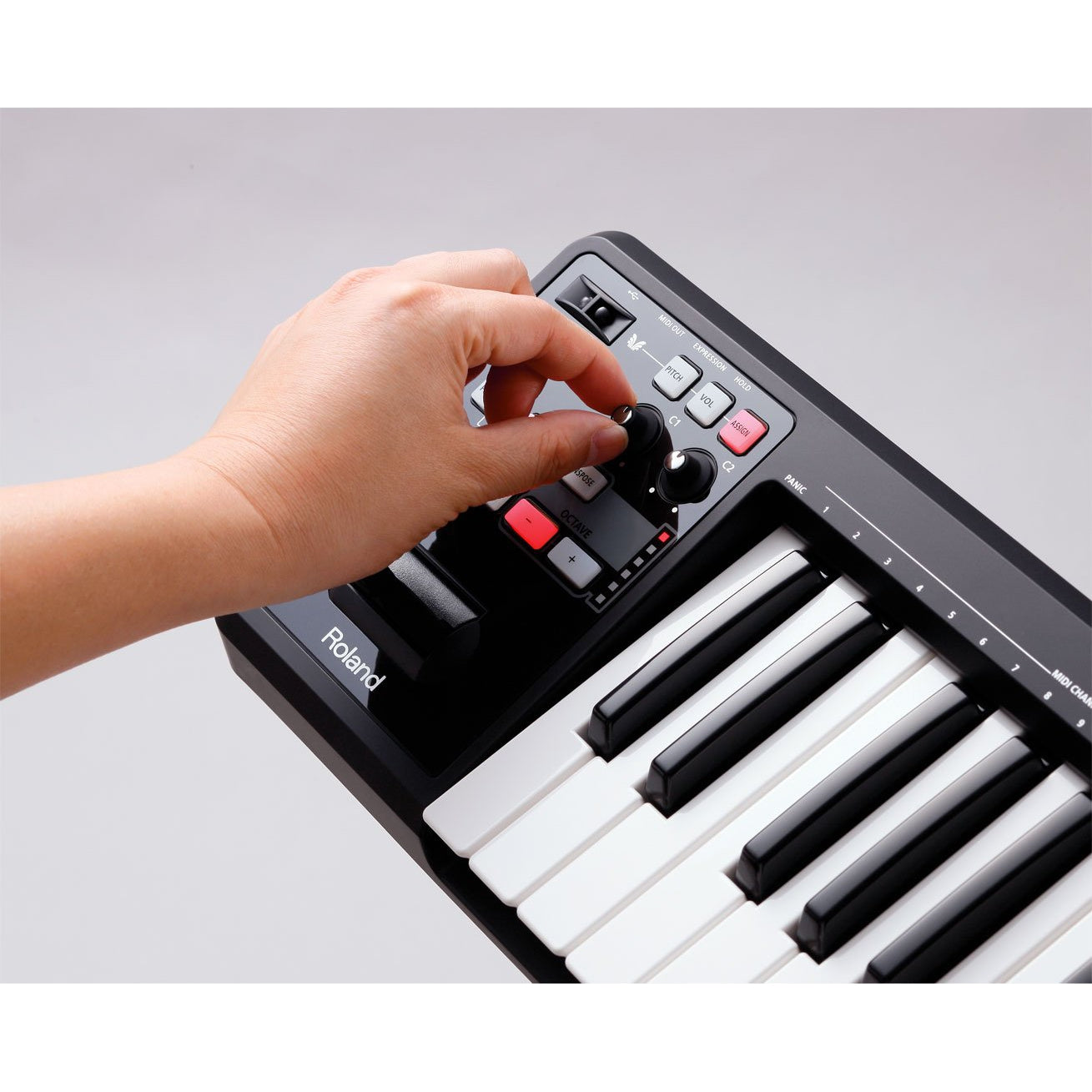 Roland A-49-BK MIDI Keyboard Controller, Black – Easy Music Center