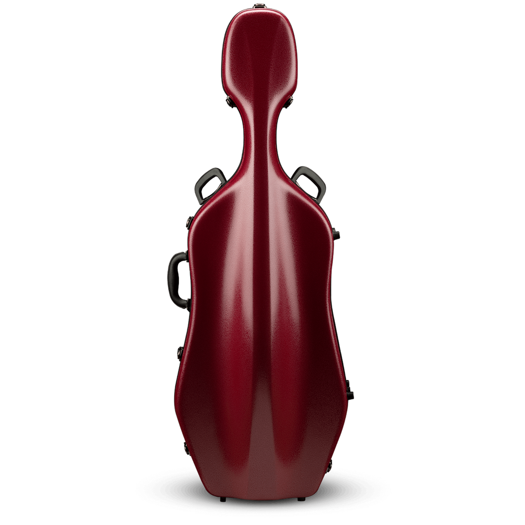 Eastman CACL18P-RED Fiberglass 4/4 Cello Case Red-Easy Music Center