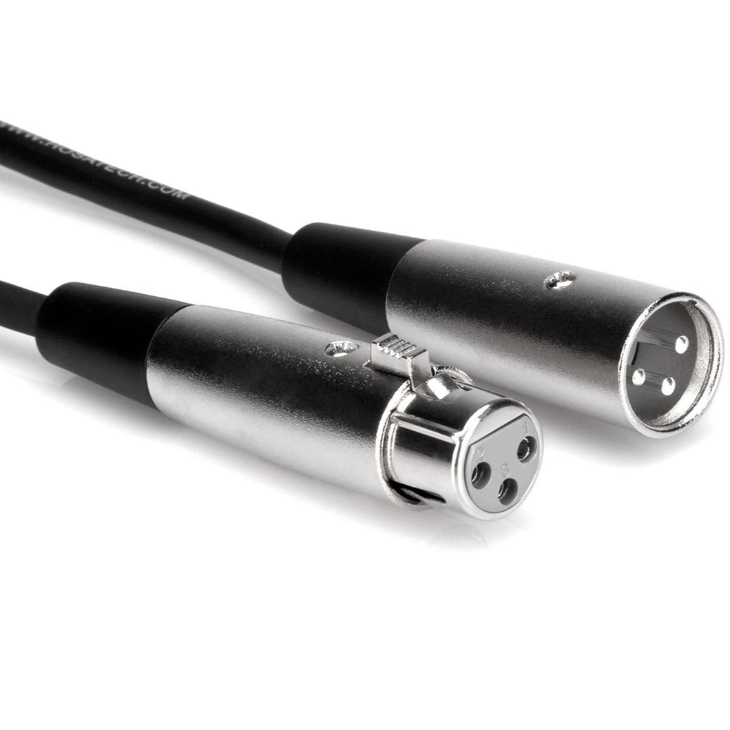 Hosa XLR-102 Balanced Interconnect XLR3F to XLR3M 2 ft-Easy Music Center