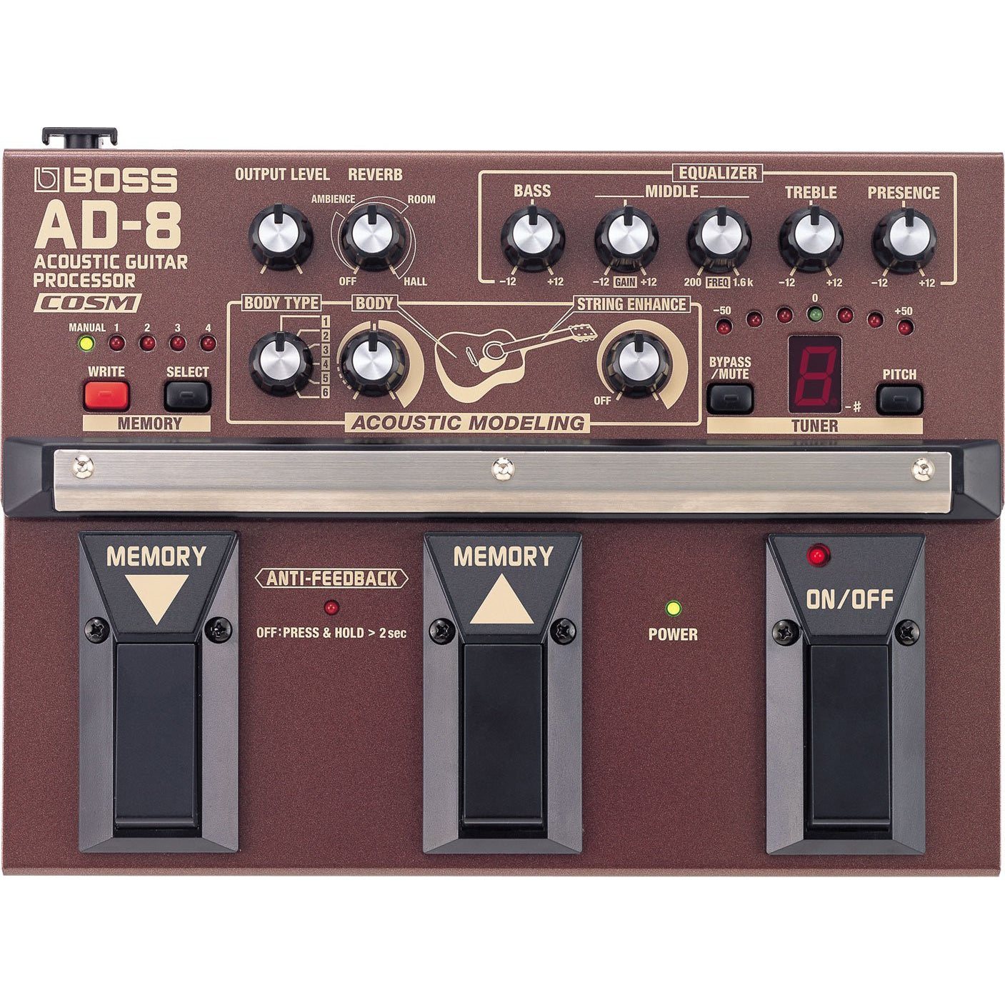 Boss AD-8 Acoustic Guitar Processor – Easy Music Center