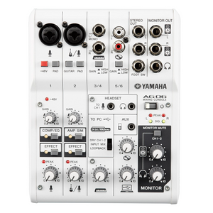 Yamaha AG06 6-Channel Mixer/USB Audio Music Center
