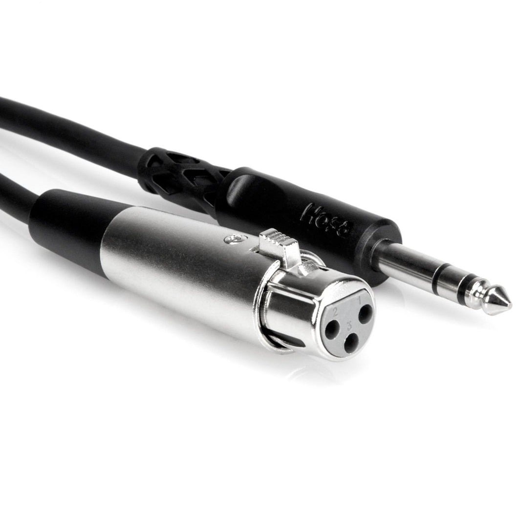 Hosa STX-105F Balanced Interconnect, XLR3F to 1/4 in TRS, 5 ft-Easy Music Center