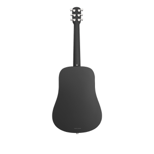 Lava Music BLUE-LAVA-BLACK Blue Lava Touch 36" HPL Acoustic-Electric Smart Guitar w/ Lite Bag, Midnight Black-Easy Music Center