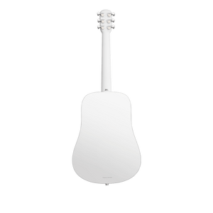 Lava Music BLUE-LAVA-WHITE Blue Lava Touch 36" HPL Acoustic-Electric Smart Guitar w/ Lite Bag, Sail White-Easy Music Center