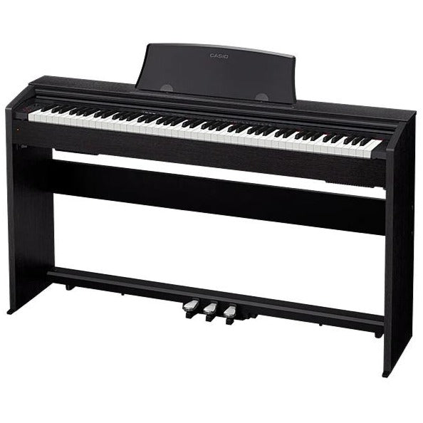 Casio Casio PX-770BK 88-Key Digital Piano with Stand and 3-Pedal Unit, Black - Easy Music Center