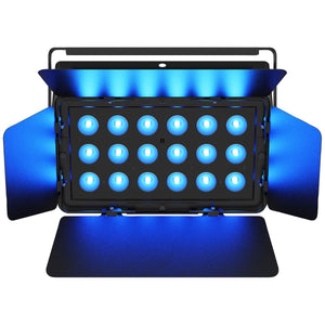 Chauvet SLIMBANKQ18ILS Quad ColorLED Wash Light w/ Brilliant Eye Candy Effect and ILS-Easy Music Center
