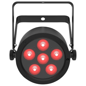 Chauvet SLIMPARH6ILS Low-Profile 6-LED PAR Light w/ RGBAW+UV and ILS-Easy Music Center