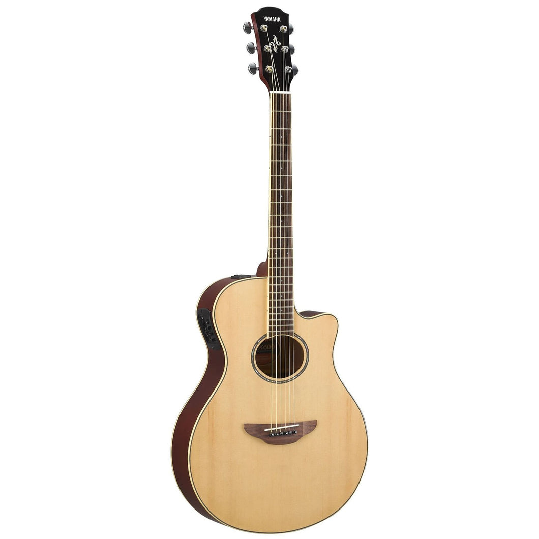 Yamaha APX600-NA Thinline Acoustic-Electric Guitar, Natural-Easy Music Center