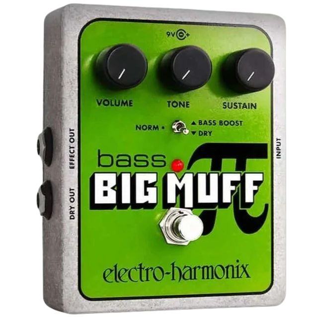 Electro Hrmonix BASSBIGMUFFPI Bass Fuzz/Distortion/Sustainer Pedal-Easy Music Center