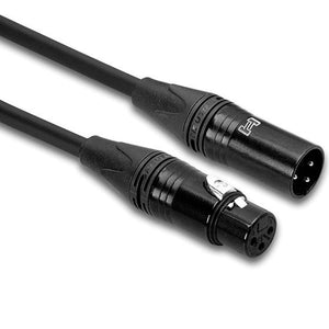 Hosa CMK-030AU Edge Microphone Cable, Neutrik XLR3F to XLR3M, 30 ft-Easy Music Center