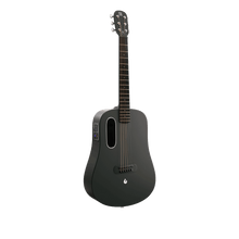 Load image into Gallery viewer, Lava Music BLUE-LAVA-BLACK Blue Lava Touch 36&quot; HPL Acoustic-Electric Smart Guitar w/ Lite Bag, Midnight Black-Easy Music Center
