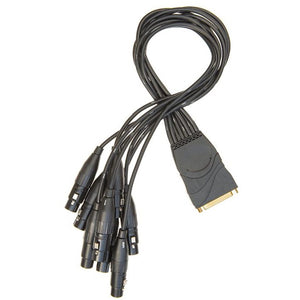 D'addario PW-XLRFB-01 Modular Snake Cable (8 Channel XLR Female to DB25 Breakout Connector)-Easy Music Center