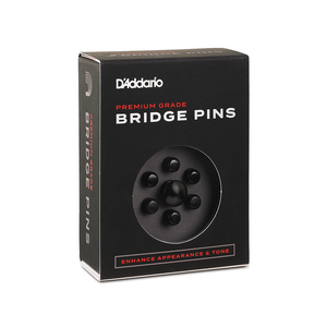 D'Addario PWPS2 Ebony Bridge Pins with End Pin Set, Abalone Inlay-Easy Music Center