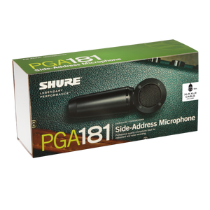 Shure PGA181-XLR Side-Address Cardioid Condenser Microphone w/ Cable-Easy Music Center