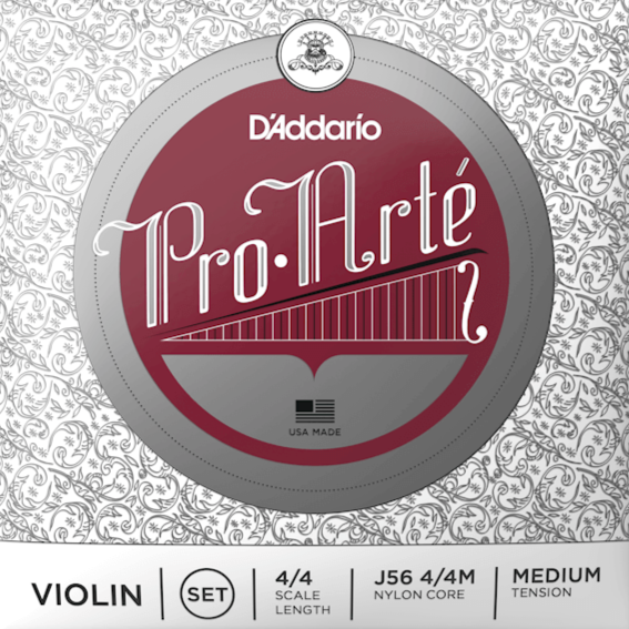 D'addario J56-4/4M Proarte Violin Set 4/4 Med-Easy Music Center