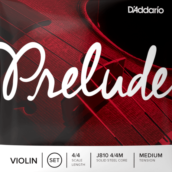 D'addario J810-4/4M Prelude Violin Set 4/4 Med-Easy Music Center