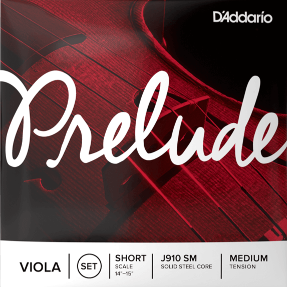 D'addario J910-SM Prelude VLA String Set, short scale, medium tension-Easy Music Center