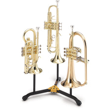 Load image into Gallery viewer, Hercules DS513BB Trumpet, Cornet, Flugel Combination Stand-Easy Music Center
