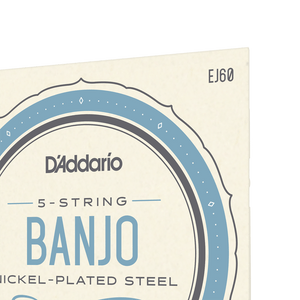 D'Addario EJ60 5-String Banjo Strings, Nickel, Light, 9-20-Easy Music Center