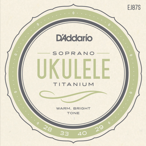 D'Addario EJ87S Titanium Ukulele Strings, Soprano-Easy Music Center