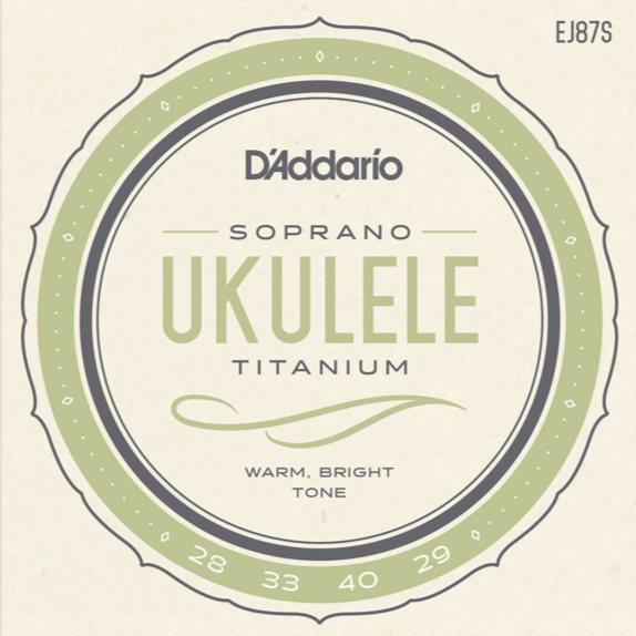 D'Addario EJ87S Titanium Ukulele Strings, Soprano-Easy Music Center