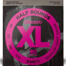Load image into Gallery viewer, D&#39;Addario ENR71 Half Round Bass Guitar Strings, Regular Light, 45-100, Long Scale-Easy Music Center
